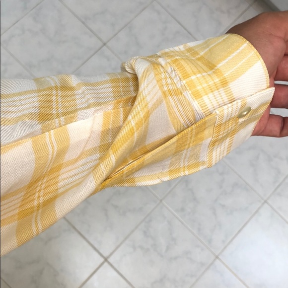 YELLOW CHECKERED TOP - Picture 8 of 8